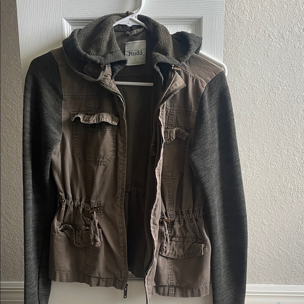 Mudd Two-Tone Hooded Jacket